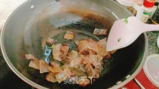 腊肉炒豆角的做法步骤：5