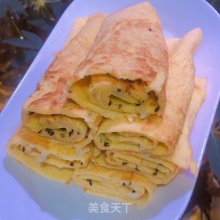 葱花蛋饼的做法步骤：11