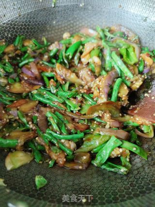 茄子炒豆角的做法步骤：10