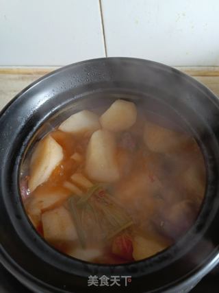 砂锅萝卜烧牛肉的做法步骤：7