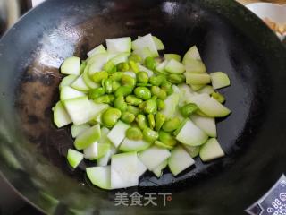蒲瓜烧蚕豆的做法步骤：6