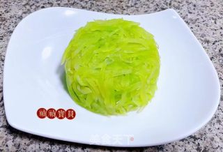 肉末盖莴笋丝的做法步骤：14