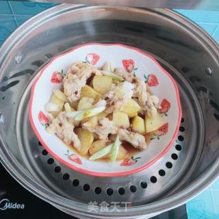 小酥肉蒸土豆的做法步骤：8