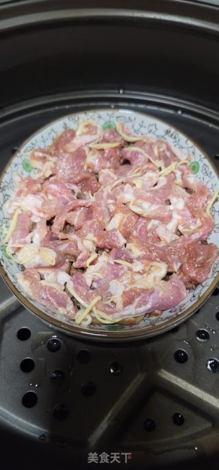 瘦肉蒸鹿茸菇的做法步骤：5