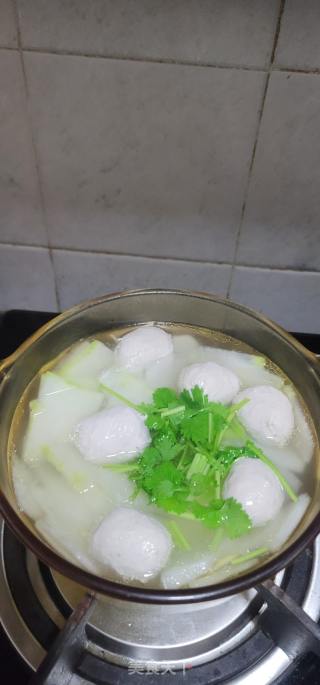 猪肉丸子冬瓜汤的做法步骤：6