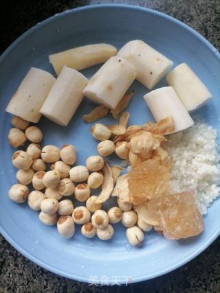 山药莲子糊的做法步骤：2