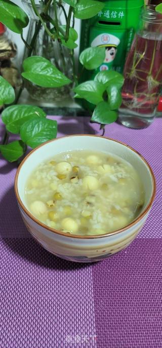莲子绿豆粥的做法步骤：6