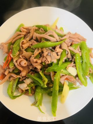 尖椒鸭肠的做法步骤：5