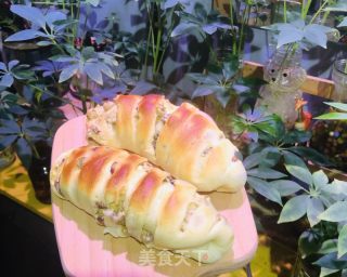 蜜豆面包的做法