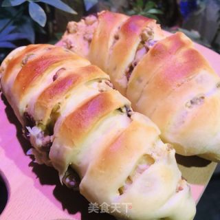 蜜豆面包的做法步骤：12