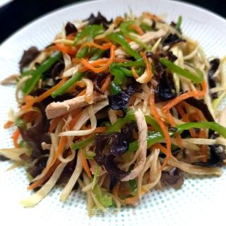 茭白炒三丝的做法步骤：18