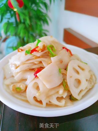 炒藕片的做法步骤：8