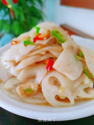 炒藕片的做法步骤：9