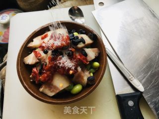 毛豆蒸腊肉的做法步骤：5