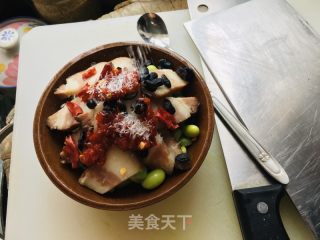 毛豆蒸腊肉的做法步骤：6