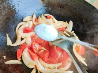 西红柿洋葱炒鸡蛋的做法步骤：6