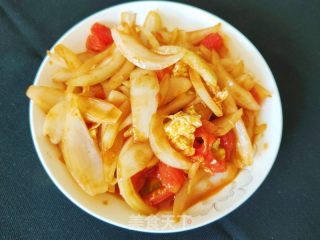 西红柿洋葱炒鸡蛋的做法步骤：10