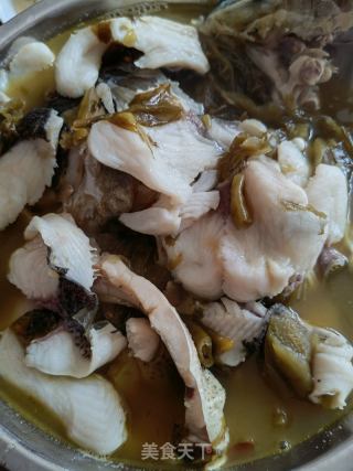 酸菜炖白鲢的做法