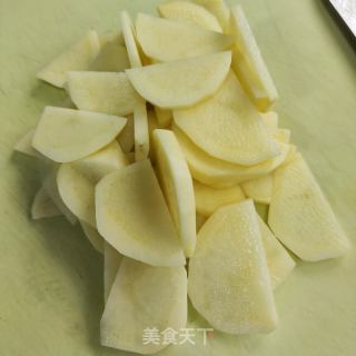 肉片炒青椒土豆片的做法步骤：2
