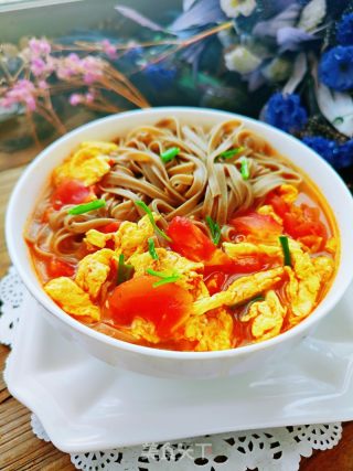 西红柿鸡蛋荞麦面的做法步骤：15