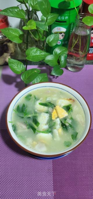煎蛋粉肠瘦肉枸杞叶汤的做法