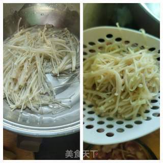 金针菇肉片汤的做法步骤：3