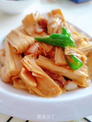 腐竹炒肉的做法步骤：10