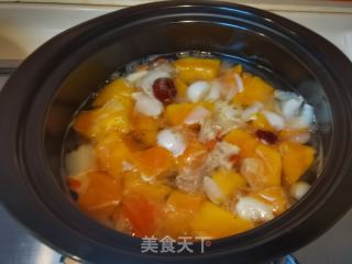 百合木瓜煲的做法步骤：8