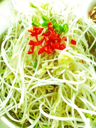 炒绿豆芽的做法步骤：1