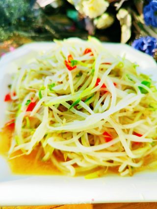 炒绿豆芽的做法步骤：5
