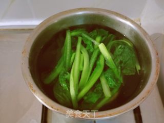 小白菜炒豆腐的做法步骤：1