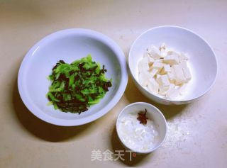 小白菜炒豆腐的做法步骤：2