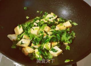 小白菜炒豆腐的做法步骤：10