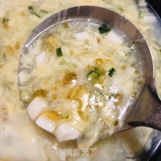 黄瓜豆腐鸡蛋汤的做法步骤：4