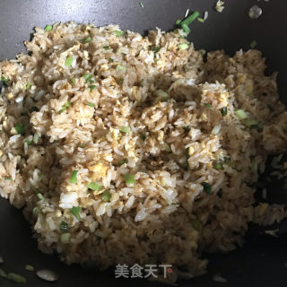 小葱蛋炒饭的做法步骤：10