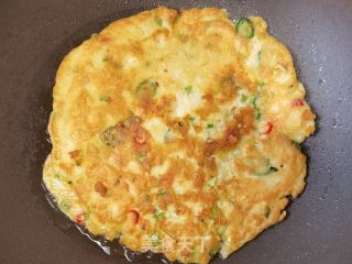 小米椒香葱豆渣煎饼的做法步骤：9