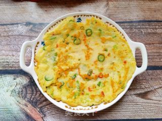 小米椒香葱豆渣煎饼的做法步骤：10