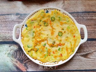 小米椒香葱豆渣煎饼的做法步骤：11
