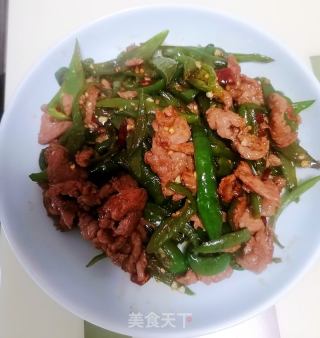 辣椒炒羊肉的做法步骤：7
