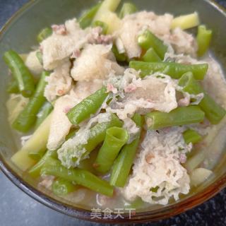 肉末竹荪炖豆角的做法步骤：12