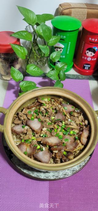 鸽子腊肉煲仔饭的做法步骤：12