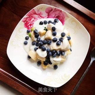 蓝莓香蕉拌酸奶的做法步骤：5