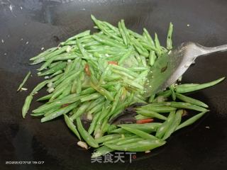 辣炒四季豆的做法步骤：5
