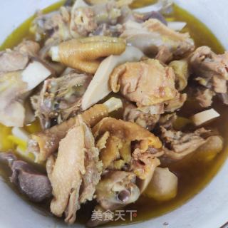 杏鲍菇蒸鸡块的做法步骤：7