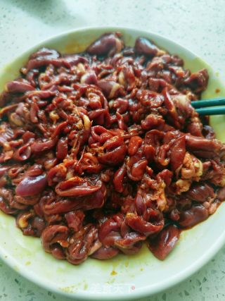 爆炒鸭心的做法步骤：7