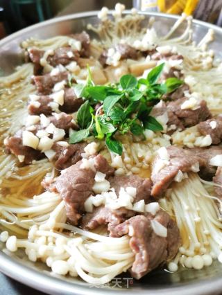 金针菇牛肉卷的做法步骤：9