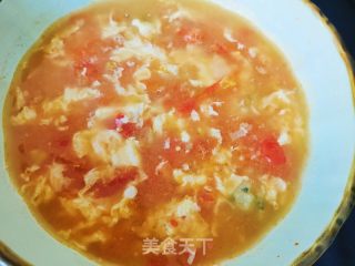 番茄虾丸鸡蛋汤的做法步骤：9