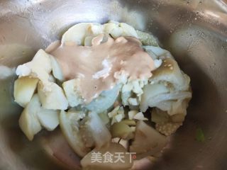 蒜泥芝麻酱拌茄子的做法步骤：10
