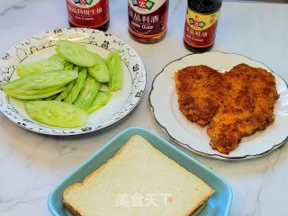 简易版三明治的做法步骤：10