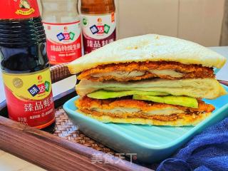 简易版三明治的做法步骤：11